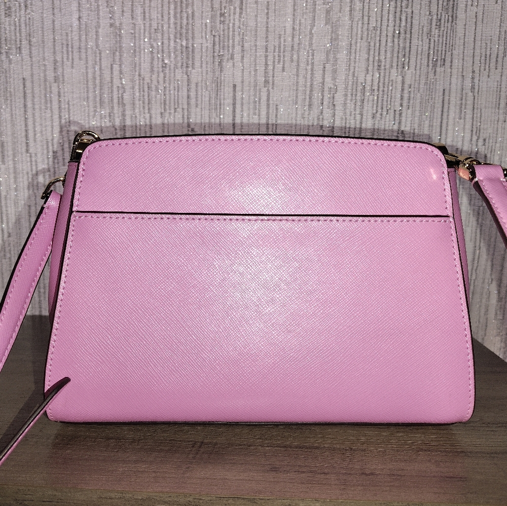 Kate Spade Madison Saffiano Leather Satchel In Surf Pink - Picture 3 of 10